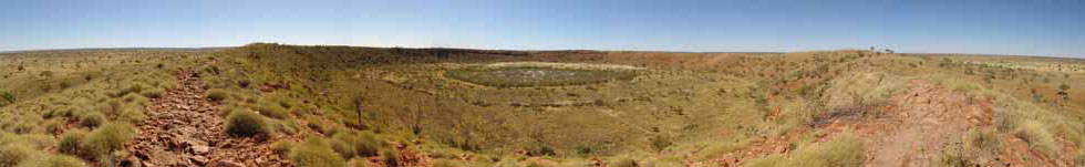 Wolfe Creek Crater from western rim
